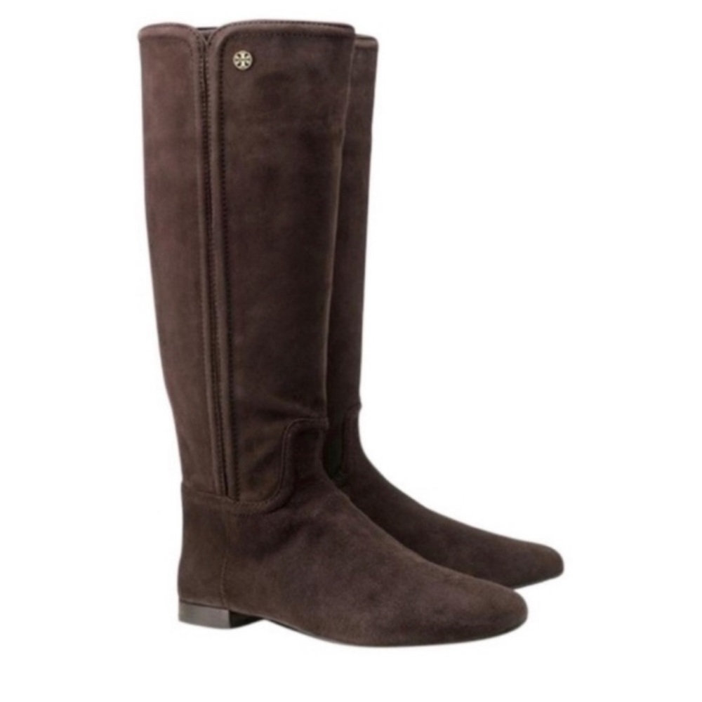 Tory Burch Brown Suede Irene Boots